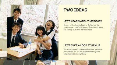 High School Life in Japan presentation template 