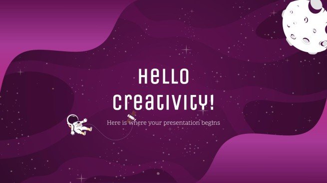 Galaxie Farbverlauf Präsentationsvorlage