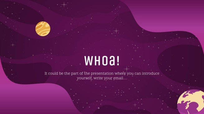 Galaxie Farbverlauf Präsentationsvorlage