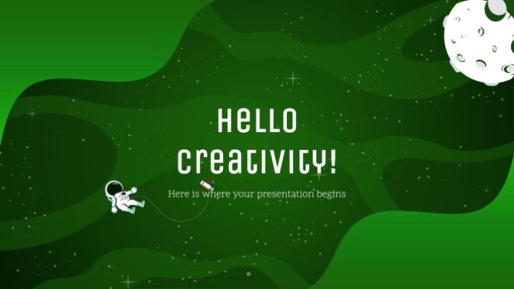 은하계 그레이디언트 프레젠테이션 템플릿