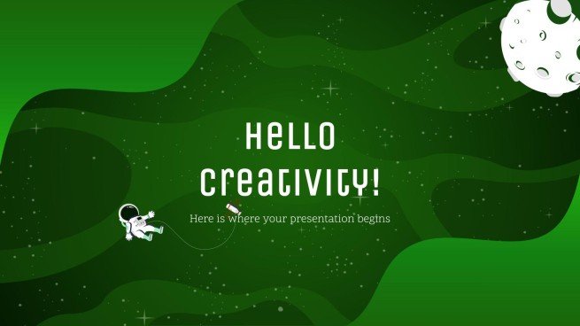 은하계 그레이디언트 프레젠테이션 템플릿