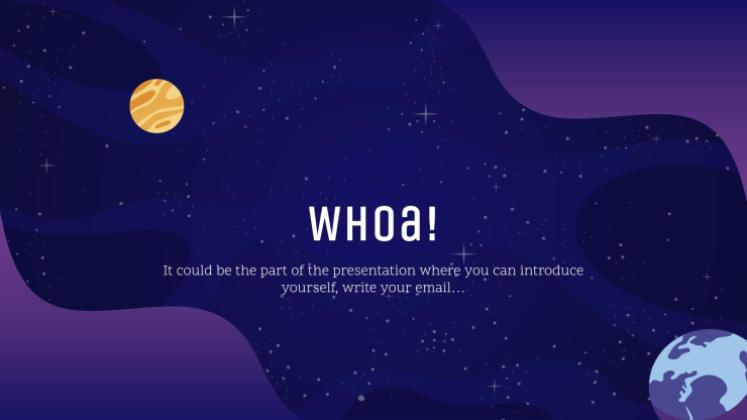 은하계 그레이디언트 프레젠테이션 템플릿