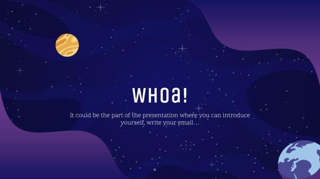 은하계 그레이디언트 프레젠테이션 템플릿