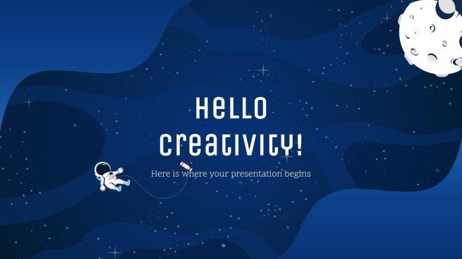 Galaxie Farbverlauf Präsentationsvorlage