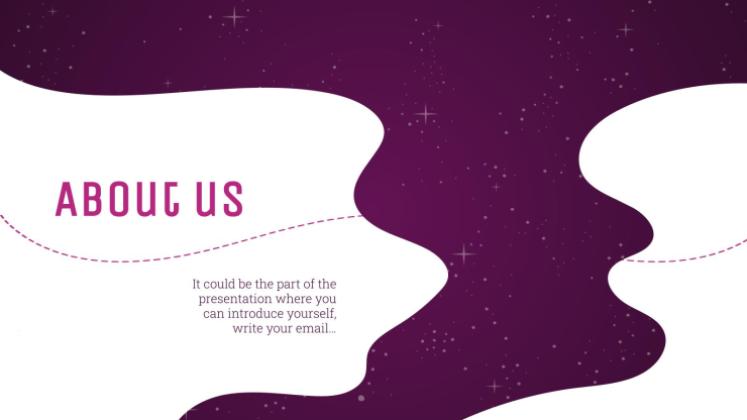 Galaxie Farbverlauf Präsentationsvorlage