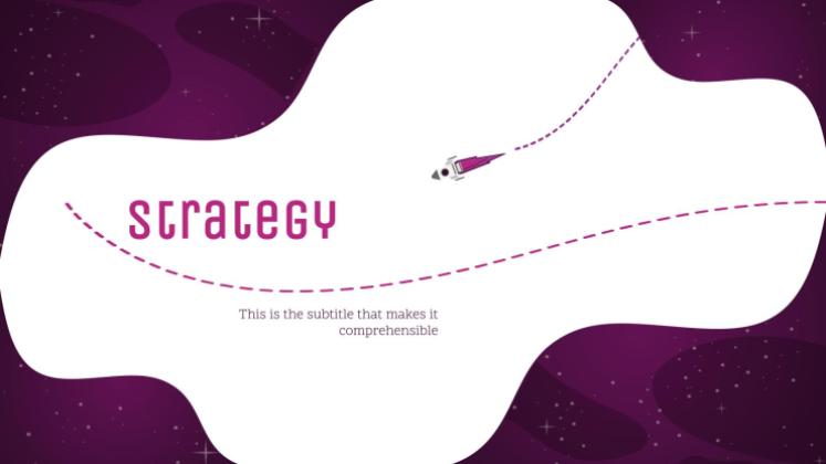 Galaxie Farbverlauf Präsentationsvorlage