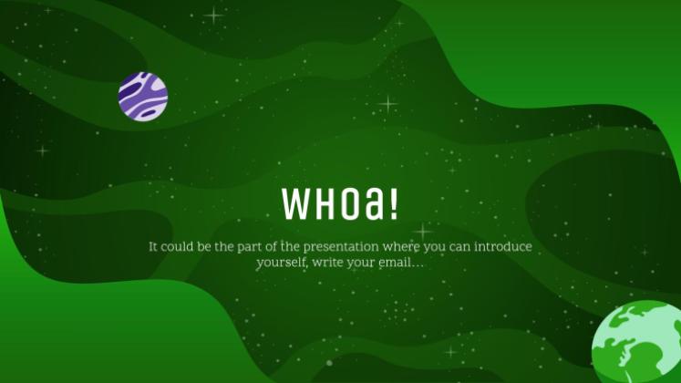 은하계 그레이디언트 프레젠테이션 템플릿