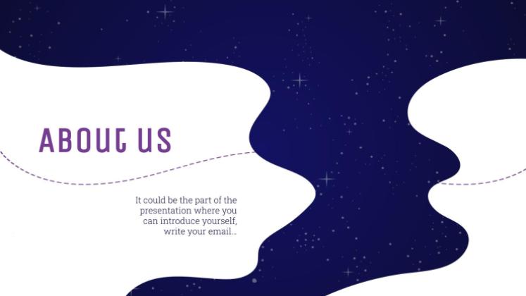 은하계 그레이디언트 프레젠테이션 템플릿