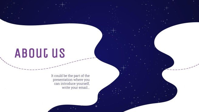 은하계 그레이디언트 프레젠테이션 템플릿