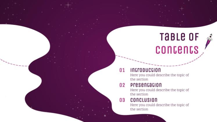 Galaxie Farbverlauf Präsentationsvorlage