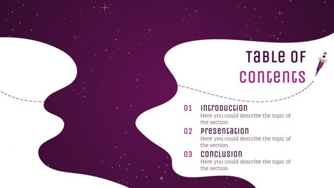 Galaxie Farbverlauf Präsentationsvorlage