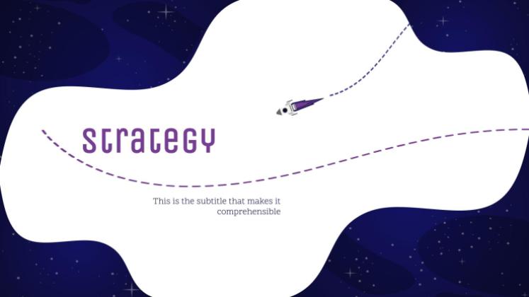 은하계 그레이디언트 프레젠테이션 템플릿