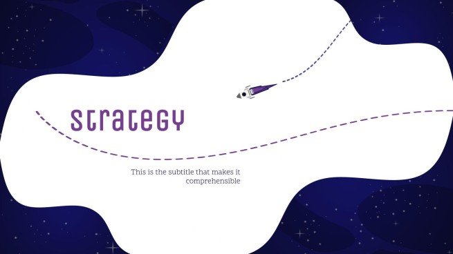 은하계 그레이디언트 프레젠테이션 템플릿