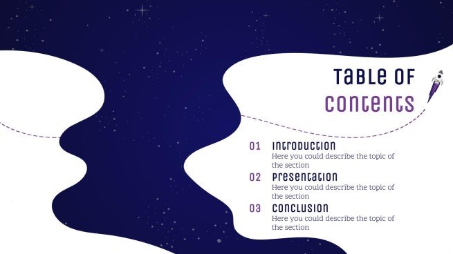 은하계 그레이디언트 프레젠테이션 템플릿