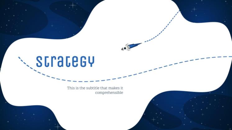 Galaxie Farbverlauf Präsentationsvorlage