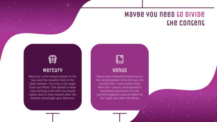 Galaxie Farbverlauf Präsentationsvorlage