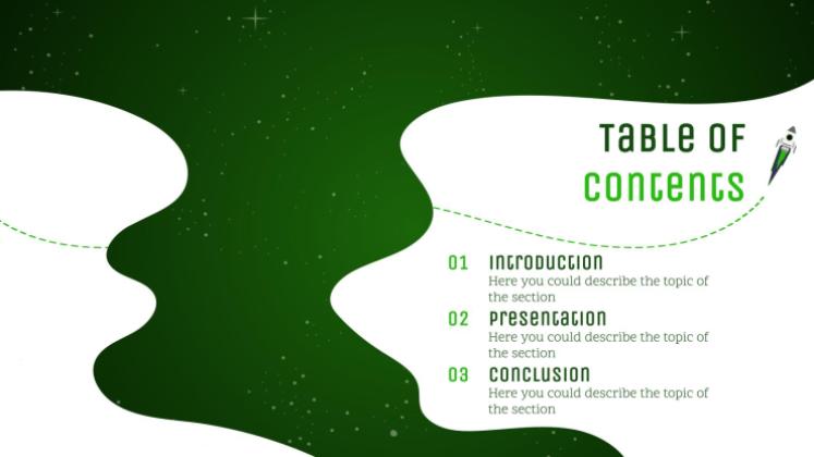 은하계 그레이디언트 프레젠테이션 템플릿