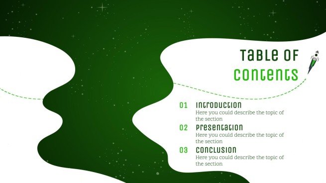 은하계 그레이디언트 프레젠테이션 템플릿