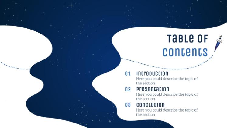 Galaxie Farbverlauf Präsentationsvorlage