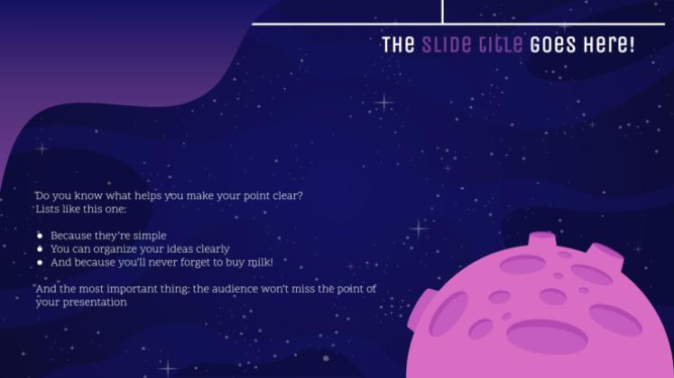 은하계 그레이디언트 프레젠테이션 템플릿