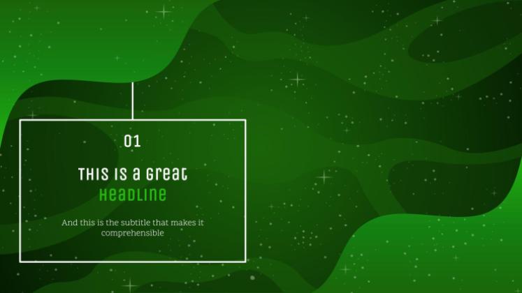 은하계 그레이디언트 프레젠테이션 템플릿