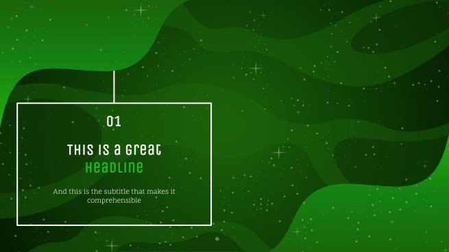 은하계 그레이디언트 프레젠테이션 템플릿