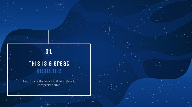 Galaxie Farbverlauf Präsentationsvorlage