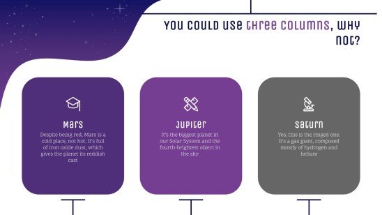 은하계 그레이디언트 프레젠테이션 템플릿