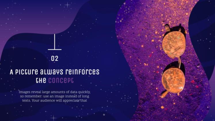 은하계 그레이디언트 프레젠테이션 템플릿