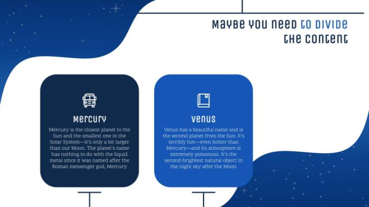 Galaxie Farbverlauf Präsentationsvorlage