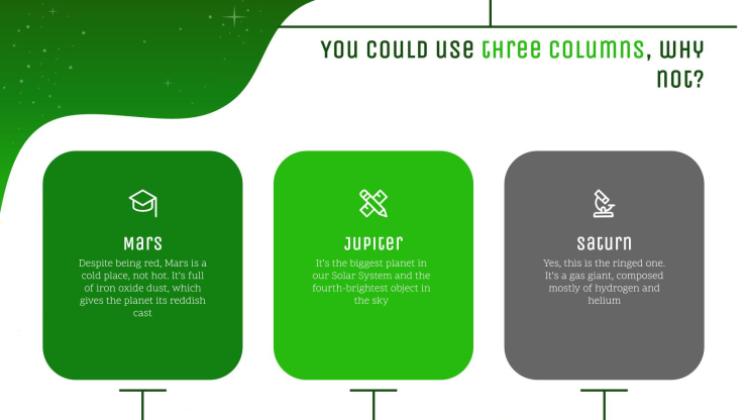 은하계 그레이디언트 프레젠테이션 템플릿