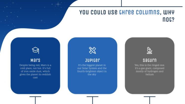 Galaxie Farbverlauf Präsentationsvorlage