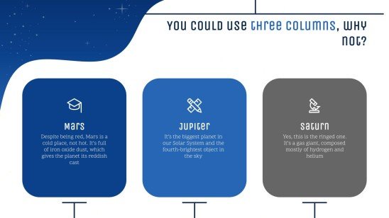 Galaxie Farbverlauf Präsentationsvorlage