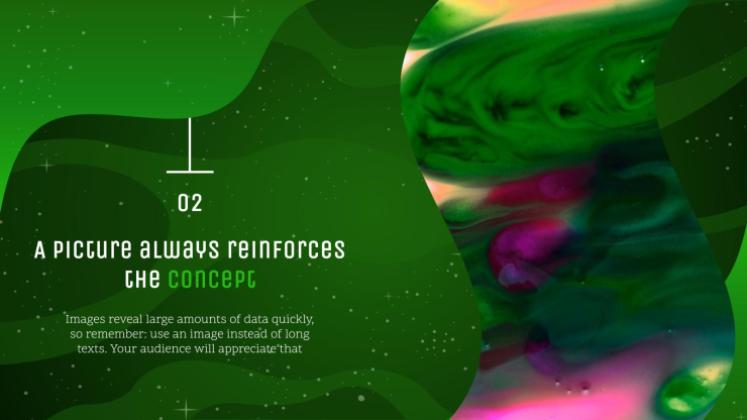 은하계 그레이디언트 프레젠테이션 템플릿