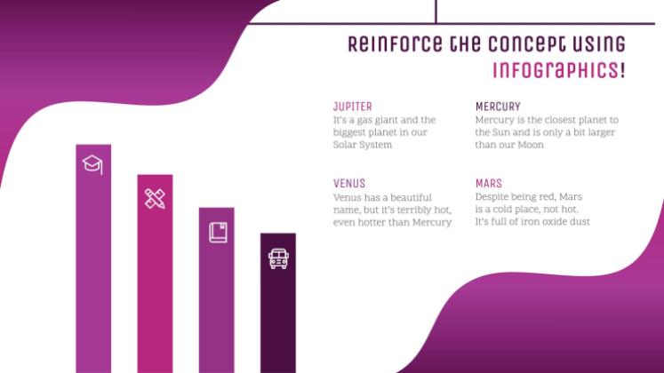 Galaxie Farbverlauf Präsentationsvorlage