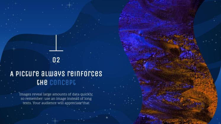 Galaxie Farbverlauf Präsentationsvorlage