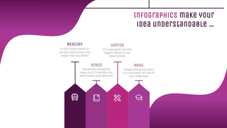 Galaxie Farbverlauf Präsentationsvorlage