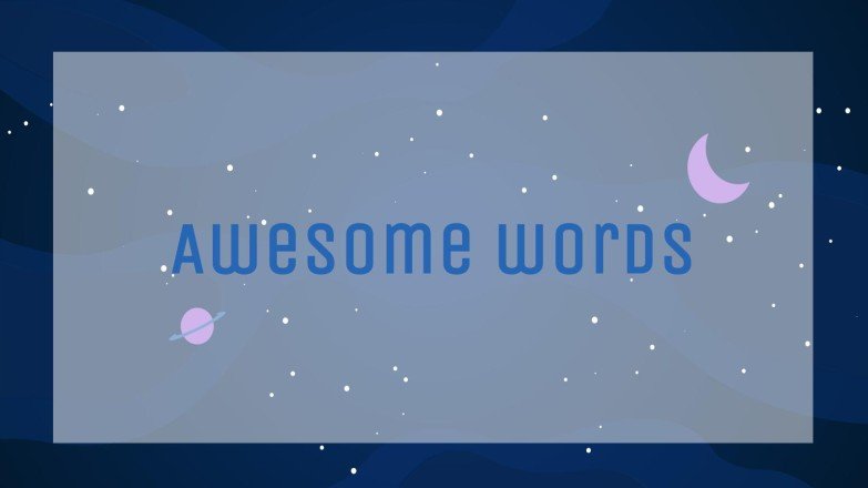 Galaxie Farbverlauf Präsentationsvorlage