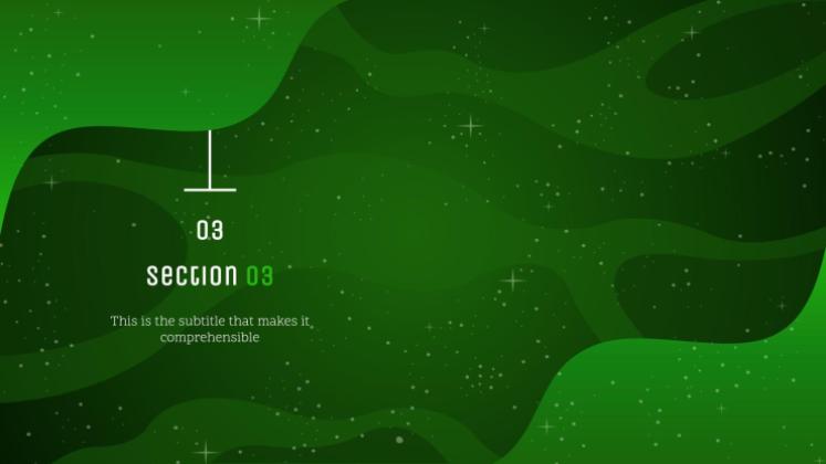 은하계 그레이디언트 프레젠테이션 템플릿