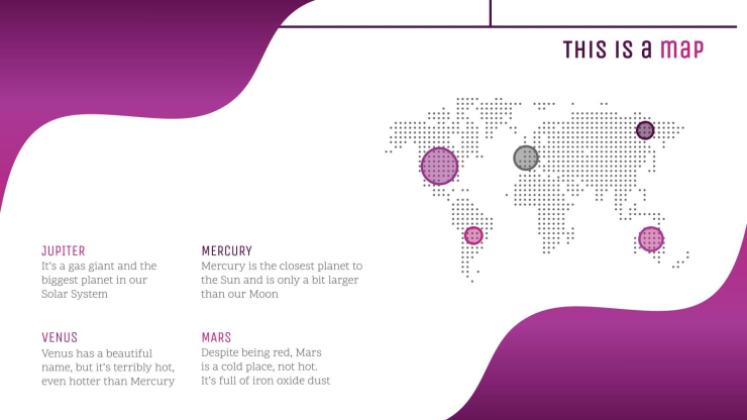 Galaxie Farbverlauf Präsentationsvorlage