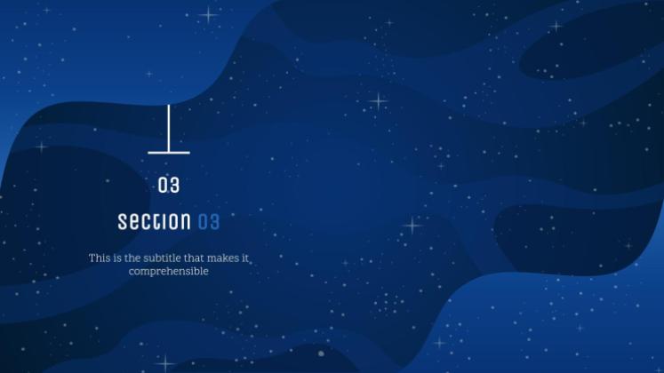 Galaxie Farbverlauf Präsentationsvorlage