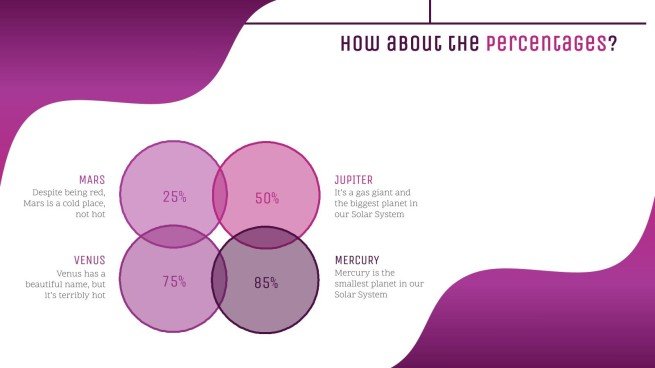 Galaxie Farbverlauf Präsentationsvorlage