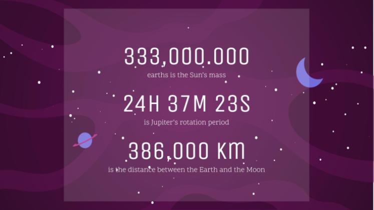 Galaxie Farbverlauf Präsentationsvorlage