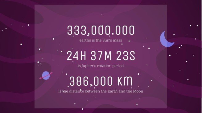 Galaxie Farbverlauf Präsentationsvorlage