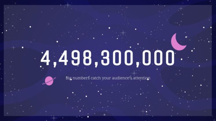 은하계 그레이디언트 프레젠테이션 템플릿