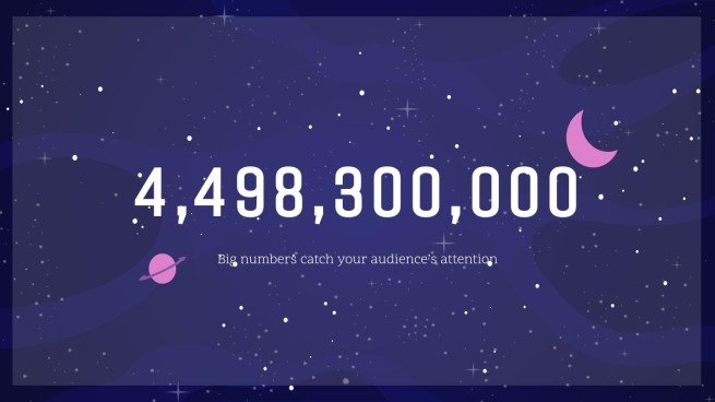 은하계 그레이디언트 프레젠테이션 템플릿