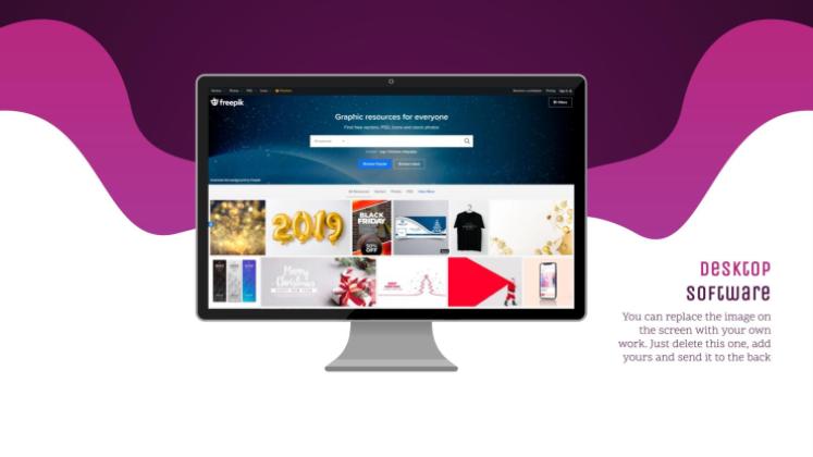 Galaxie Farbverlauf Präsentationsvorlage