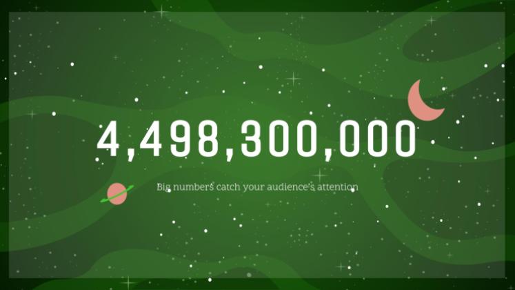 은하계 그레이디언트 프레젠테이션 템플릿