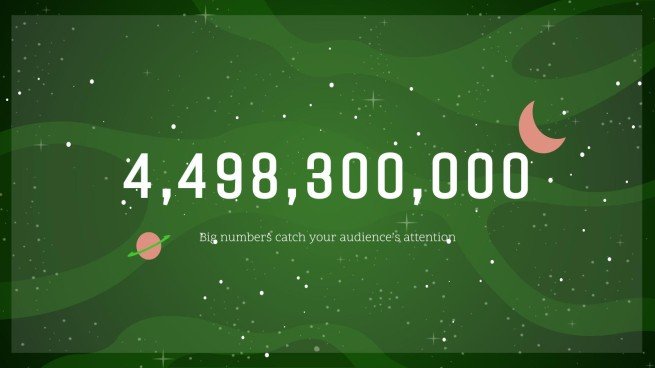 은하계 그레이디언트 프레젠테이션 템플릿