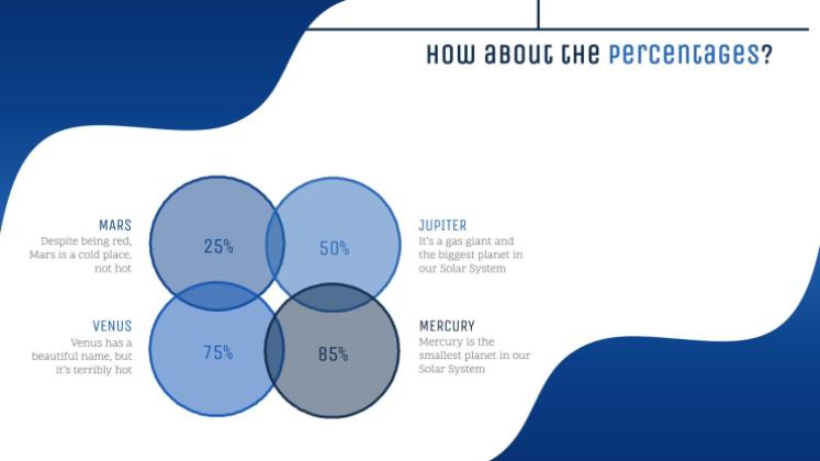 Galaxie Farbverlauf Präsentationsvorlage